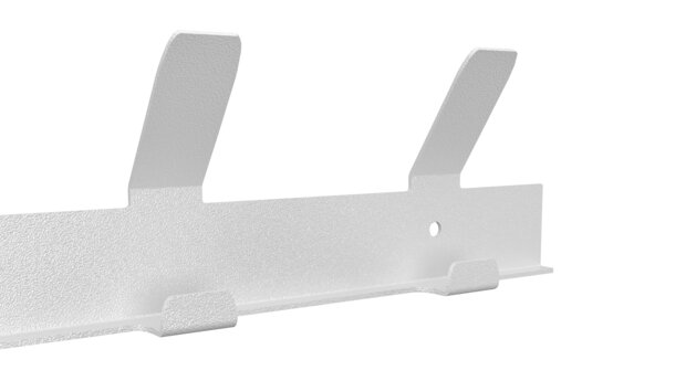  Gorillz Trim 50 Kapstok -12 haken (lengte) 55 cm - Metaal - Wit