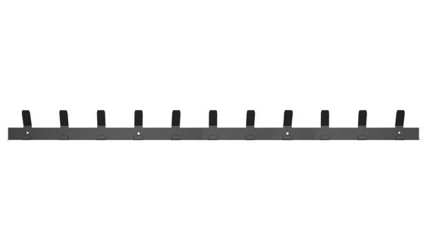 Gorillz Trim 100 - Kapstok van 1 meter - 22 Haken - Metaal - Zwart