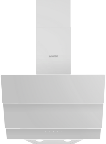 Wiggo WE-E533G(W) - Schuine Afzuigkap - 50cm - Wit Triple Glas