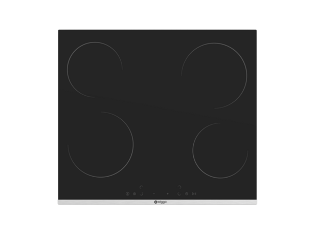 Wiggo WH-E624G(B) - Inbouw inductie kookplaat - 2 fase - 60cm - Zwart