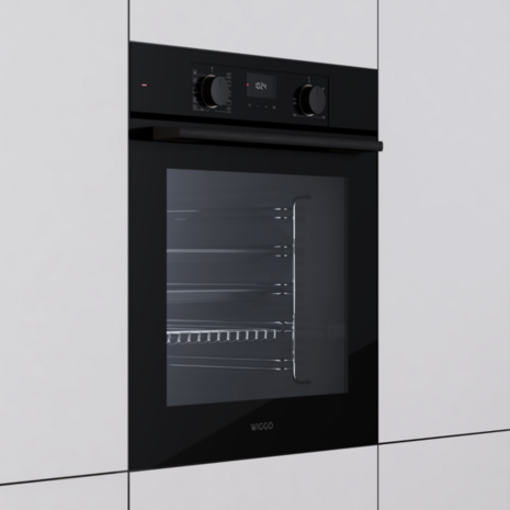 Wiggo WO-BFA610(B) - Inbouw heteluchtoven - Zwart