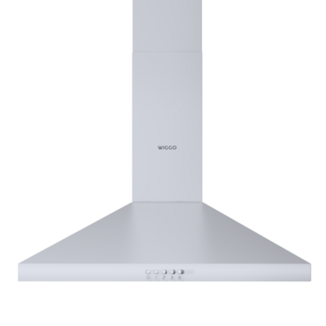 Wiggo WE-A630P(W) - Wandschouw Afzuigkap - 60cm - Wit