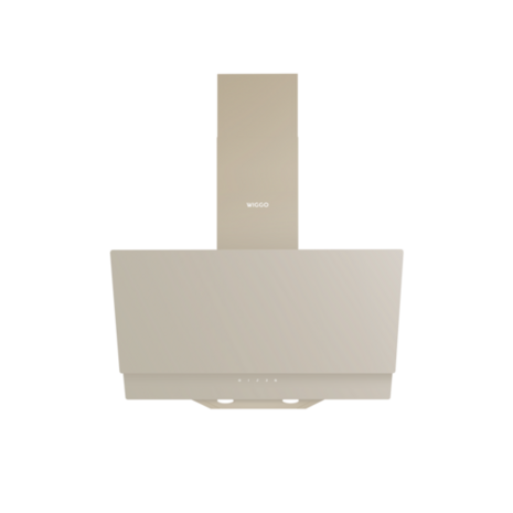Wiggo WE-A642G(C)- Schuine Afzuigkap - 60cm - Creme Glas
