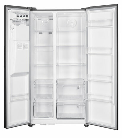 Wiggo WR-SBS18IME(X) - Amerikaanse Koelkast - No Frost - Water Dispenser - Met Display - Super Freeze - 513 Liter - Rvs