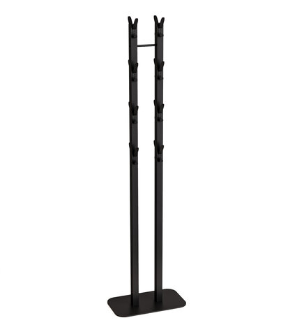 Gorillz Atomy XL - kapstok staand - Staande Kapstok - 32 haken - Metaal - 180 cm - Zwart