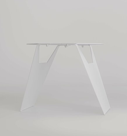 Gorillz Hive Bijzettafel - Moderne Salontafel - koffietafel - Metaal - Design- Wit