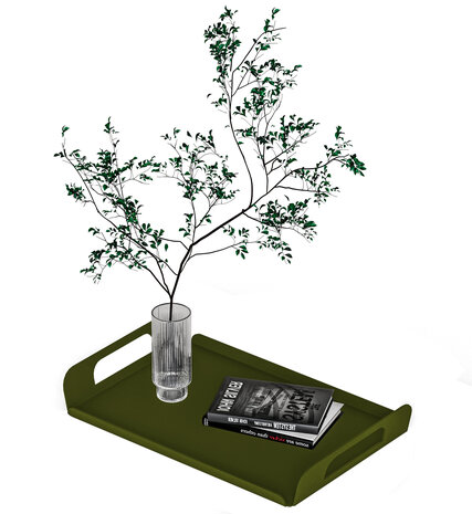 Gorillz Vigor Dienblad - Tray - Serveerblad - 32,5 x 21 x 4,5 - Metaal - Groen