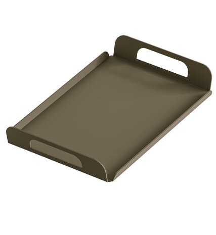 Gorillz Vigor Dienblad - Tray - Serveerblad - 32,5 x 21 x 4,5 - Metaal - Bruin