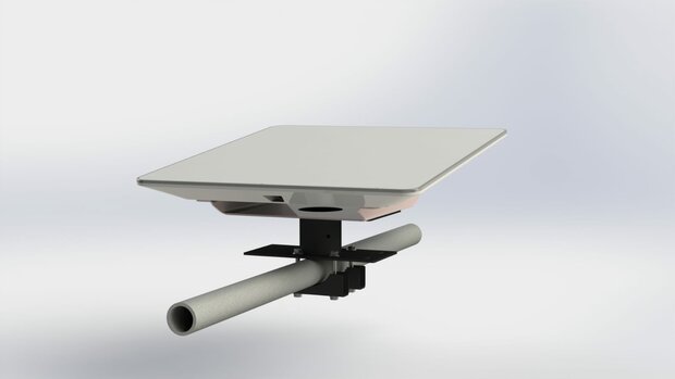 BIG Q Starlink Pole & Railing mount - Pipe Adapter - Flat high performance Kit - Wedge mount 