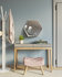 Gorillz Hive Wandspiegel met Plank - Hexagon Spiegel Hangend - 60 x 52 cm - Metaal Wit