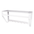 Gorillz Iron - Wandkapstok Met Hoedenplank - 7 Haken Muur Kapstok - Wit