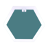Gorillz Hive Wandspiegel met Plank - Hexagon Spiegel Hangend - 60 x 52 cm - Metaal Wit