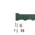 Gorillz Triangle Five - Wandkapstok - 5 haken - 70 x 5 x 12 cm - Groen