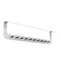 Gorillz Linea - Wandkapstok Met Kledinghanger - Hangende Wandkapstok - 10 Kapstok Haken - Wit