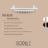 Gorillz Switch - Wandkapstok Met Opbergrek - 9 Kapstok Haken - Ruimte voor kleerhaken - Wit