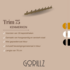 Gorillz Trim 75 Kapstok - 16 Haken (lengte) 75 cm - Metaal - Goud